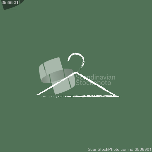 Image of Hanger icon drawn in chalk.
