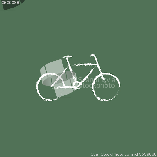 Image of Bicycle icon drawn in chalk.