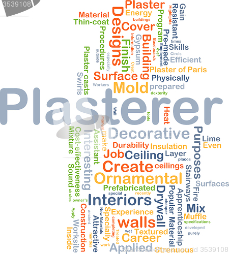 Image of Plasterer background concept