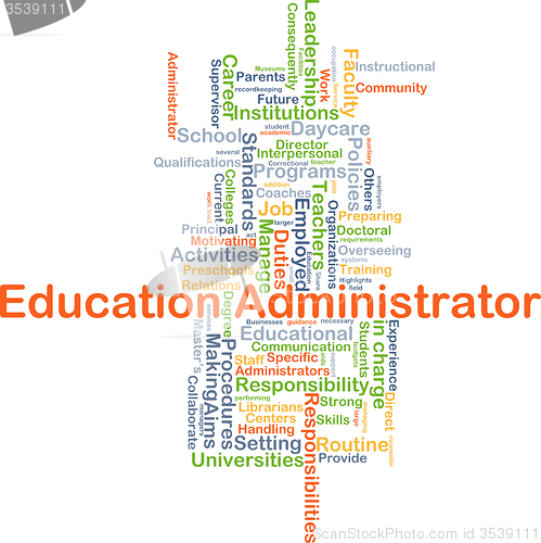 Image of Education administrator background concept