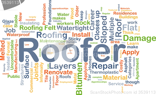 Image of Roofer background concept