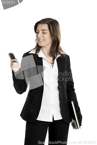 Image of Businesswoman making a phone call