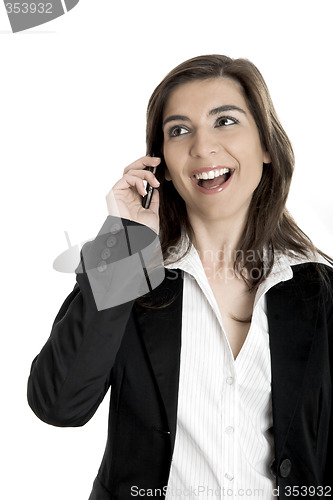 Image of Businesswoman making a phone call