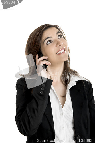 Image of Businesswoman making a phone call