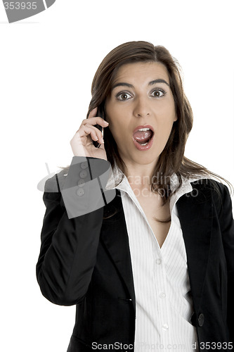 Image of Surprised Business woman