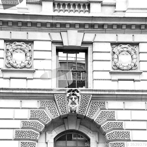 Image of old architecture in england london europe wall and history