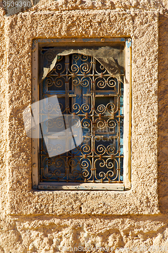 Image of  window in morocco africa and old construction wal brick histori