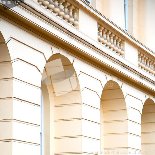 Image of old architecture in england london europe wall and history
