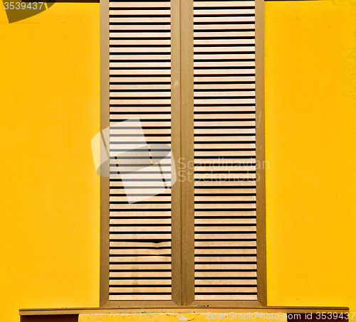 Image of in europe italy milan old architecture and venetian blind wall
