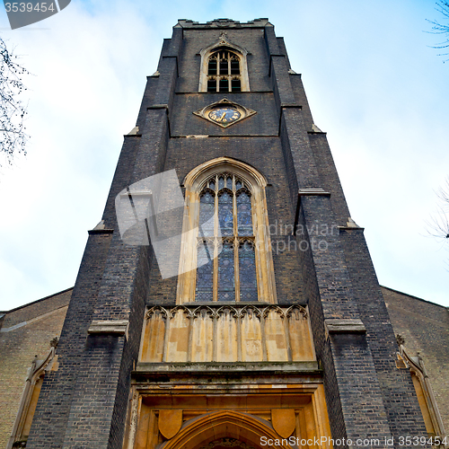 Image of old architecture in england london europe wall and history