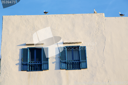 Image of  window in morocco africa and old  brick historical