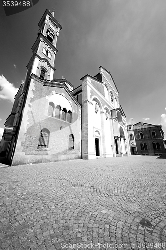 Image of column old architecture in italy europe milan religion       and