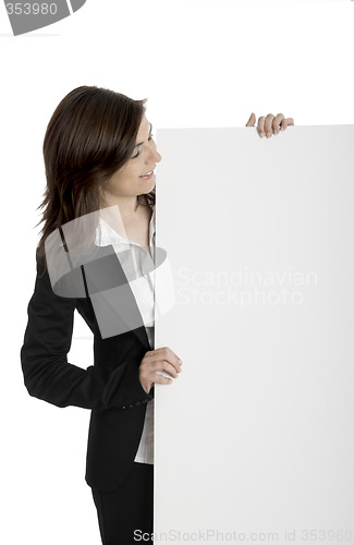 Image of Holding a billboard