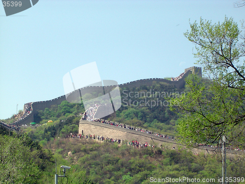 Image of crowded great wall