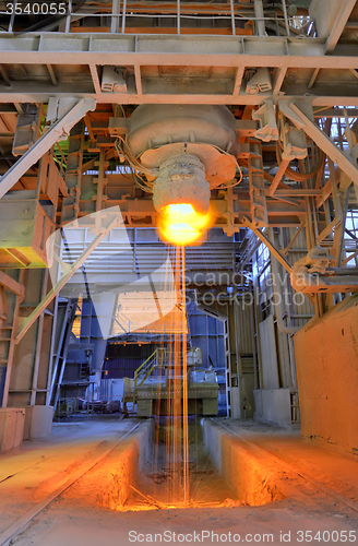 Image of Pouring of liquid metal 