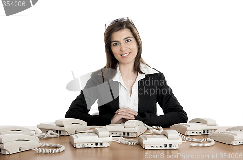 Image of Call center work