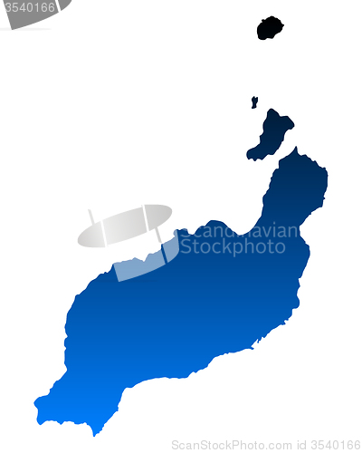 Image of Map of Lanzarote