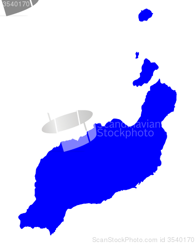 Image of Map of Lanzarote