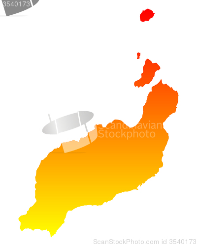 Image of Map of Lanzarote