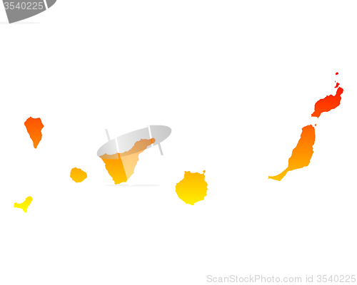 Image of Map of Canary Islands