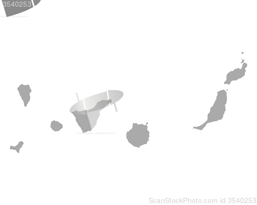 Image of Map of Canary Islands