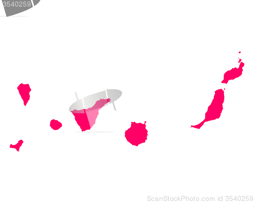 Image of Map of Canary Islands