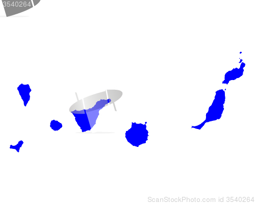 Image of Map of Canary Islands