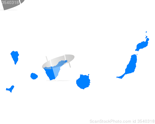 Image of Map of Canary Islands