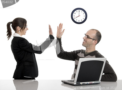 Image of Happy business people
