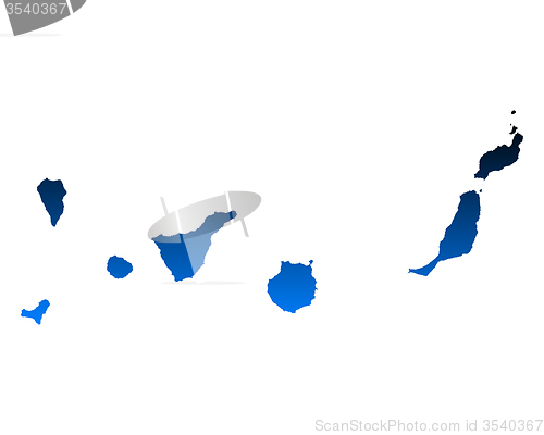 Image of Map of Canary Islands