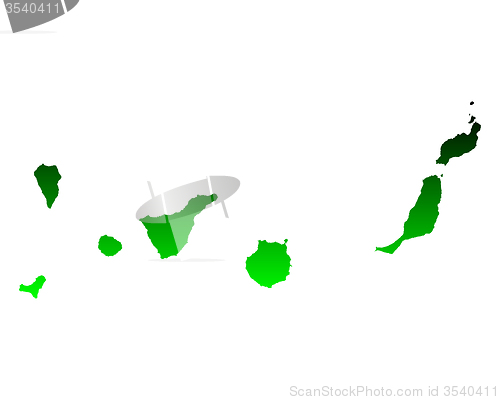 Image of Map of Canary Islands