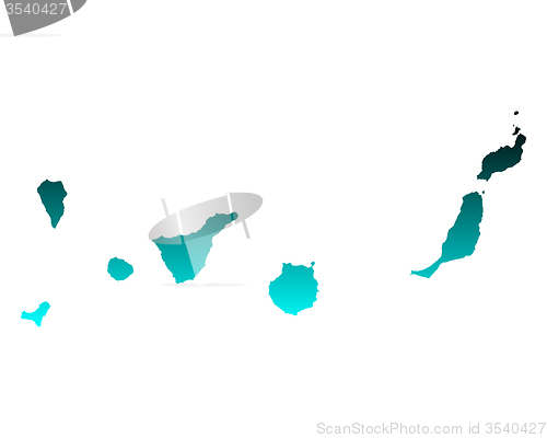 Image of Map of Canary Islands