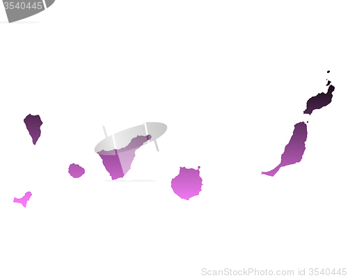 Image of Map of Canary Islands