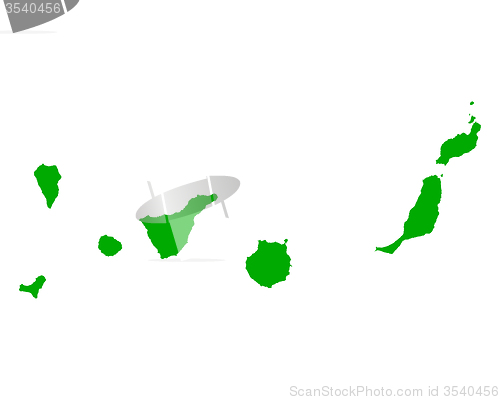 Image of Map of Canary Islands