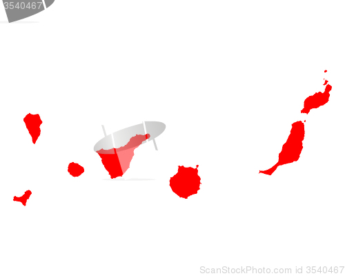 Image of Map of Canary Islands