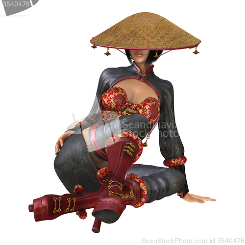 Image of Asian Battle Woman