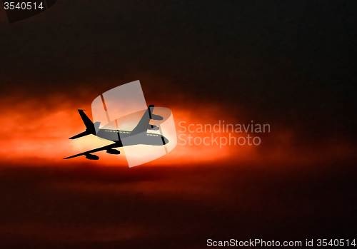 Image of Plane in Sky