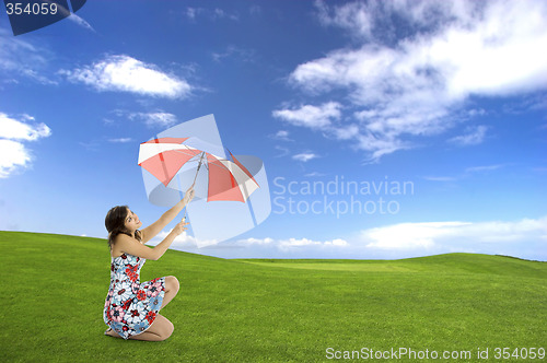 Image of Umbrella Woman