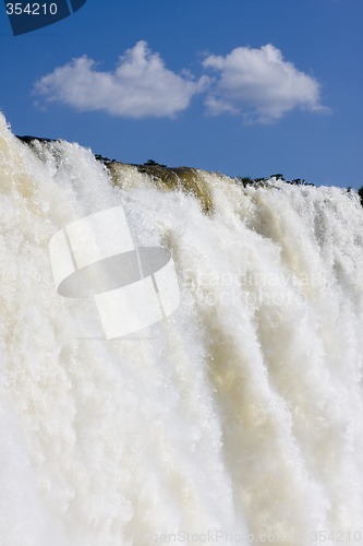 Image of Waterfall and blue sky