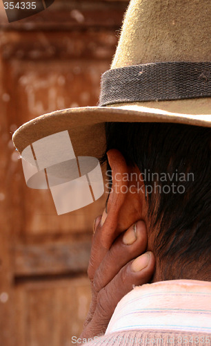 Image of Farmer in the Andes of Peru