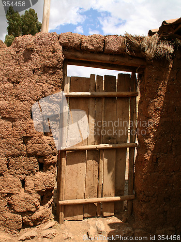 Image of door of a farm in south america