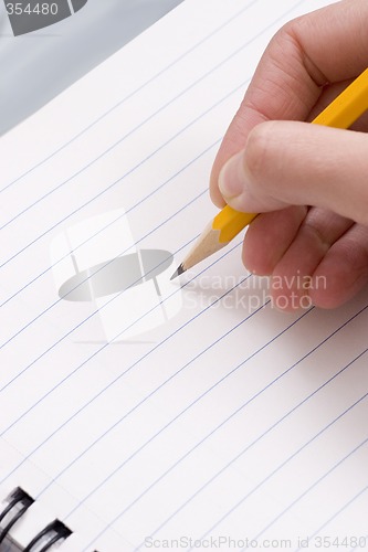 Image of Pencil in hand