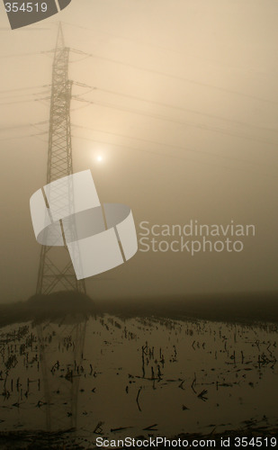 Image of Stream Mast With Fog