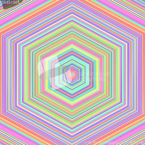 Image of Abstract Colorful Hexagonal Background