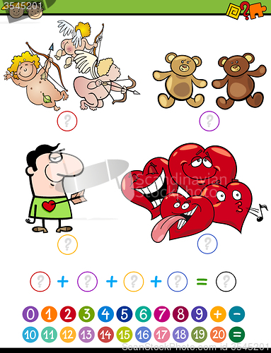 Image of math task for preschoolers