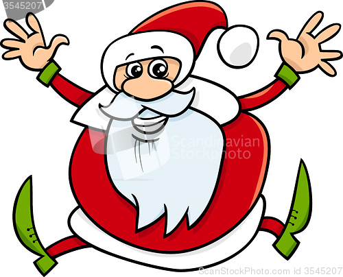 Image of santa claus cartoon illustration