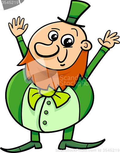 Image of saint patrick leprechaun cartoon