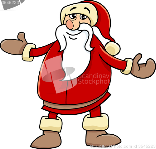 Image of santa claus cartoon illustration