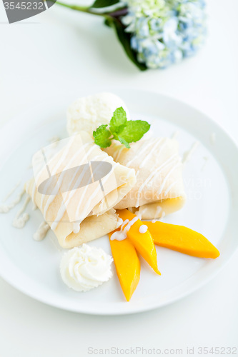 Image of Mango Sticky Rice Crepes