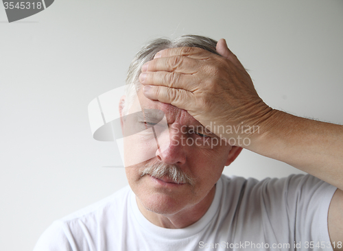 Image of man has a headache 